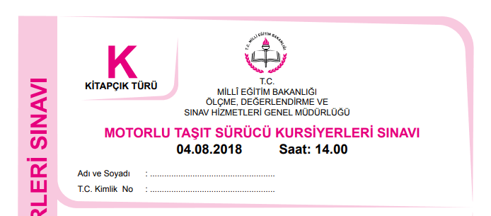 4 Ağustos 2018 Ehliyet Sınav Soruları Çöz