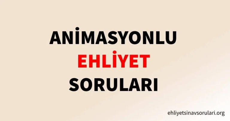 MEB E-sınav Animasyonlu Sorular